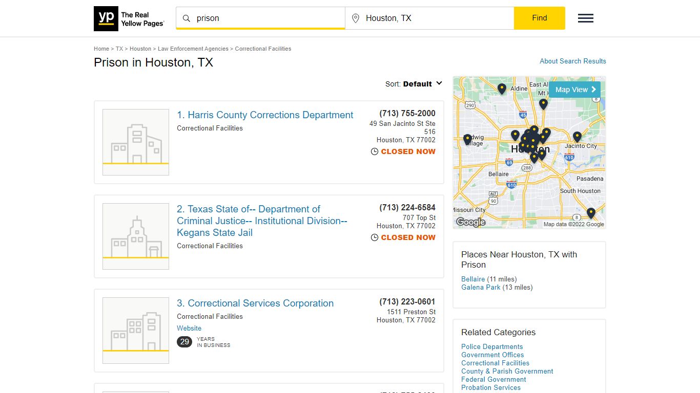 Best 30 Prison in Houston, TX with Reviews - YP.com - Yellow Pages